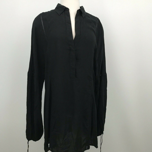 The Jet Set Diaries Black Lorenzo Tassel Tunic - Picture 1 of 6